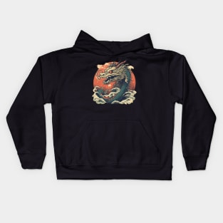 Legendary Japanese Sea Dragon Kids Hoodie